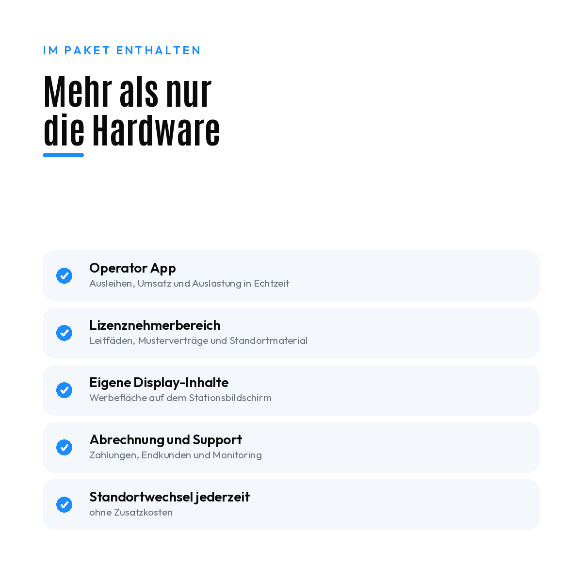 Enthaltene Leistungen im Solo-Paket