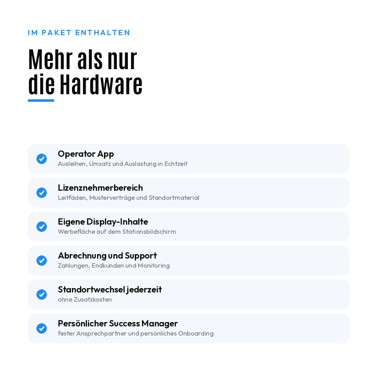 Enthaltene Leistungen im Squad-Paket